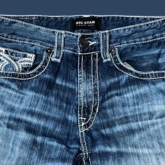 Mens Big Star Pioneer Bootcut Jeans Size - Picture 5 of 5